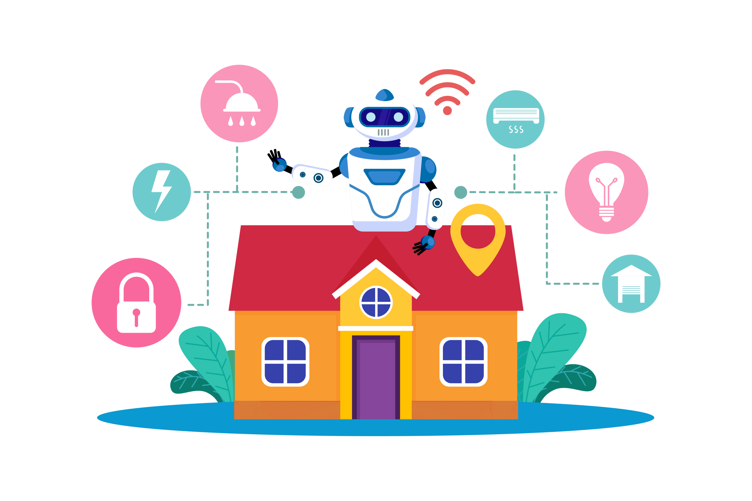 Cartoon Smart Home